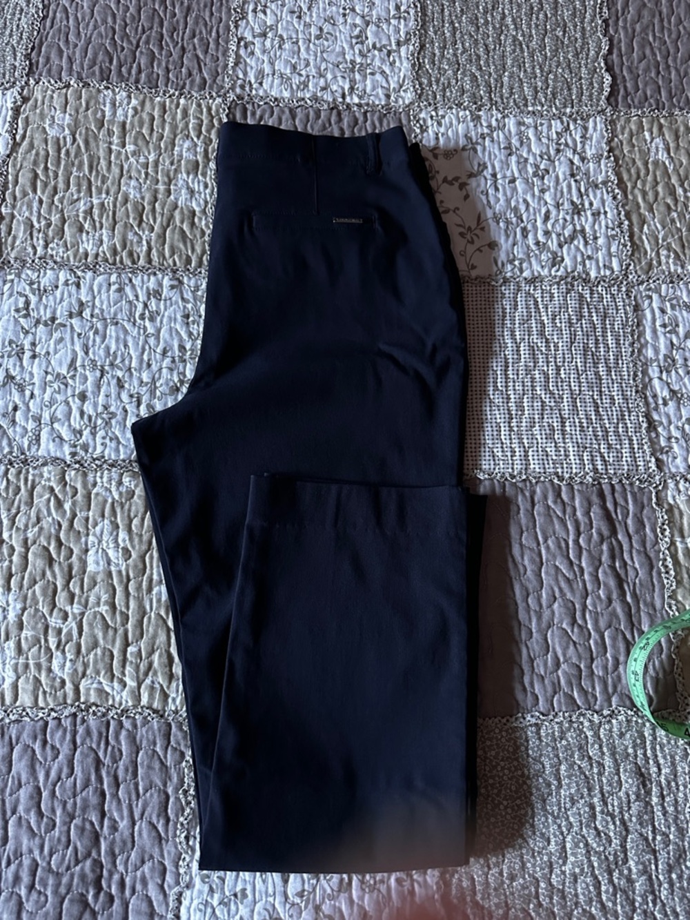 Women’s Simon Chang Straight-Leg Pants in Navy Size 10